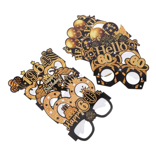 FOMIYES Partybrille Zum 60 Geburtstag Lustiges Photo Booth-requisiten-set Mit Geburtstagsdekorationen Originelle Brille Für Erwachsene FOMIYES Partybrille Zum 60 Geburtstag Lustiges Photo Booth-requisiten-set Mit Geburtstagsdekorationen Originelle Brille Für Erwachsene von FOMIYES