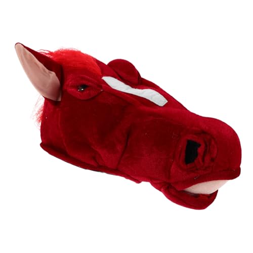 FOMIYES Pferdekopf-maske Pferdemaskottchen-kopfbedeckung Realistische Tier-kostümhaube für Atmungsaktiv Leicht Year Party Bühnenauftritte Rollenspiele von FOMIYES