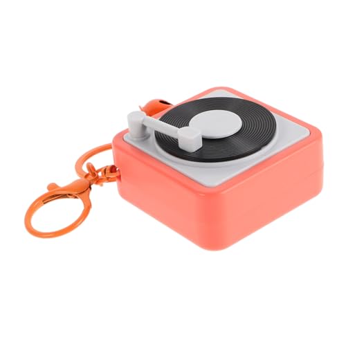 FOMIYES Retro Phonograph Schlüsselanhänger mit Musikbox Mini Tonaufnahme Spieler Kreativer Tragbarer Vintage Anhänger für Rucksack Handtasche Beruhigende Melodie Einzigartiges Design von FOMIYES