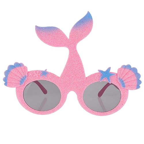 FOMIYES Sommerliche Meerjungfrau Sonnenbrille für Hawaii Partybrille Lustiges Kostümzubehör für Strand Feierlichkeiten Fotoshootings Festliche Anlässe von FOMIYES