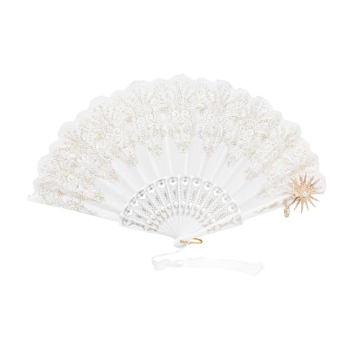 FOMIYES Spitzenfächer Aus Handfächer Faltfächer Für Damen Party Cosplay Requisite Vintage Hochzeitsdekoration Foto-requisite Reisen FOMIYES Spitzenfächer Aus Handfächer Faltfächer Für Damen Party Cosplay Requisite Vintage Hochzeitsdekoration Foto-requisite Reisen von FOMIYES