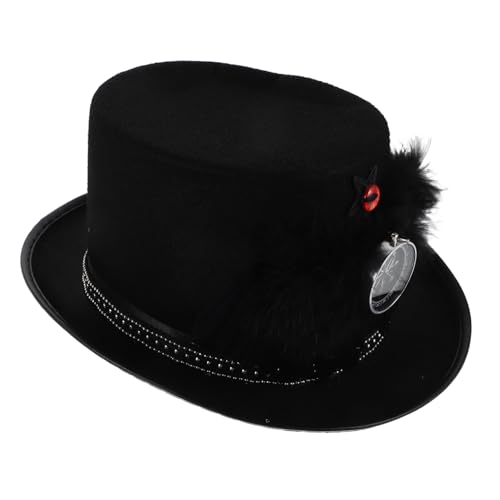 FOMIYES Steampunk Punk Hut Damen Halloween Cosplay Kostümhut Leicht Vintage Goth Kappe Für Karneval Party Festliche Anlässe von FOMIYES