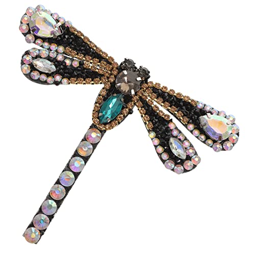 FOMIYES Strassapplikation Dragonfly mit Glitzersteinchen Dekoratives Patch für Schuhe Kleidung für DIY Projekte Reparaturen Leicht von FOMIYES