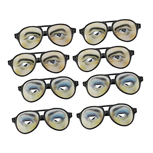 FOMIYES Teiliges Partybrillen Set mit Augenmuster Lustige Streich Brillen für Damen und Herren Kreative Verkleidung für Karneval Jga und Kostümpartys von FOMIYES