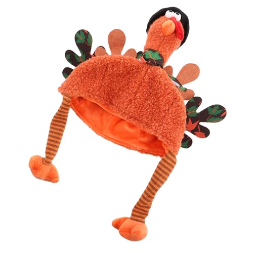 FOMIYES Thanksgiving Turkey Hut Plüschkopfband Kreative Cartoon Verkleidung Hut für Erwachsene Party Zubehör für Halloween Festliche Feiern FOMIYES Thanksgiving Turkey Hut Plüschkopfband Kreative Cartoon Verkleidung Hut für Erwachsene Party Zubehör für Halloween Festliche Feiern von FOMIYES