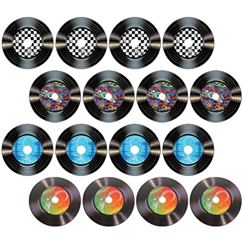 FOMIYES Vinyl-schallplatten-wanddekoration 16 Stück Papier-schallplatten Für Themenveranstaltungen Barschilder Heimdekoration Vintage-stil von FOMIYES