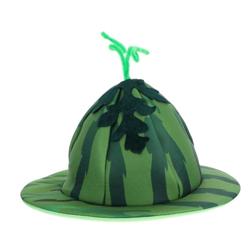 FOMIYES Wassermelonen Partyhut für Erwachsene Lustige Obst Kostüm Kappe Farbenfrohes Food Accessoire für Halloween Karneval Musikfestivals Tanzaufführungen und Familienfeiern von FOMIYES