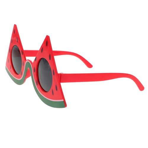 FOMIYES Wassermelonengläser Cool Strand Party Einzigartige Brille Verrückt Kind Ästhetisch Lustig Thematisiert Dekorationen Sonne Geformt Comedy-brille Wassermelonenzubehör Rot Abs von FOMIYES