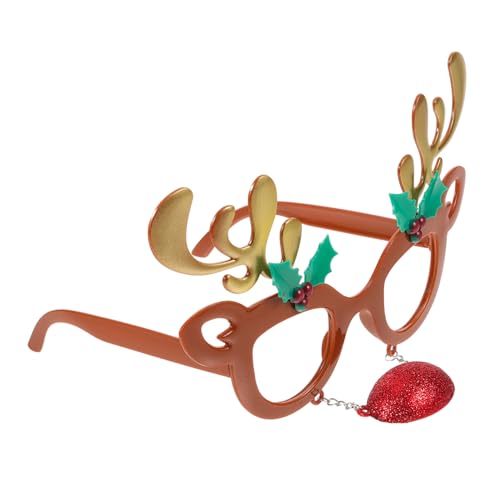 FOMIYES Weihnachtliche Partybrille mit Trendigem Design Leichte Sichere Fotorequisiten für Erwachsene und Kreative Weihnachtsdeko für Festliche Feiern und Fotosessions FOMIYES Weihnachtliche Partybrille mit Trendigem Design Leichte Sichere Fotorequisiten für Erwachsene und Kreative Weihnachtsdeko für Festliche Feiern und Fotosessions von FOMIYES