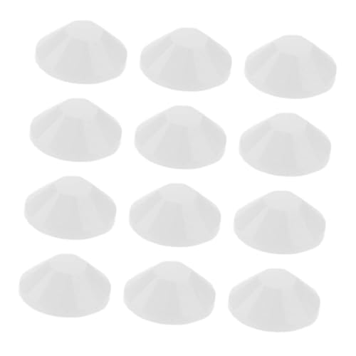 FOMIYES Weiße Resin Strasssteine Flach Funkelnd Flacher Rücken Vielseitig für Nägel DIY Handyhüllen Kleidung Schmuck und Bastelarbeiten von FOMIYES