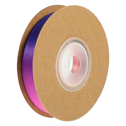 FONDOTIN 1 Rolle Bunte Regenbogenbänder Polyester DIY Schleifenband für und Bastelprojekte Doppelseitiger Druck für Weihnachten und Dekoration von FONDOTIN