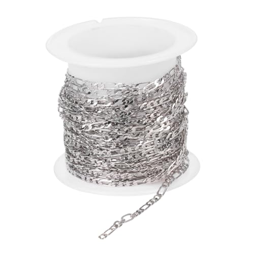 FONDOTIN 1 Rolle DIY Schmuckkette Zarter Gliederkette Halbfertige Materialien für Kreative Kupferkette für Schmuckherstellung und Bastelprojekte von FONDOTIN