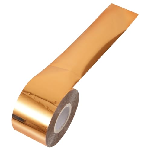 FONDOTIN 1 Rolle Heißfolien Transferpapier Metallic DIY Folien für Papierprojekte für Einladungen Grußkarten und Bastelarbeiten Pet Material Leicht und Langlebig von FONDOTIN