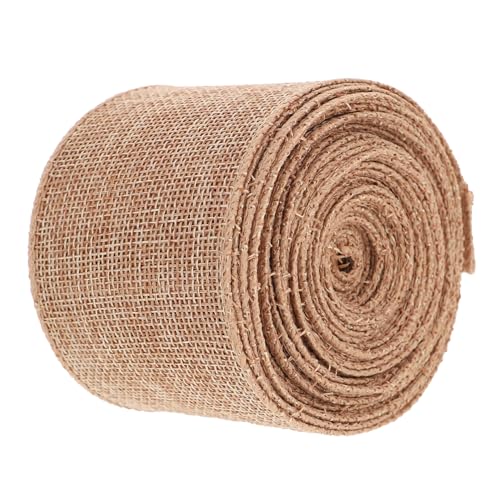 FONDOTIN 1 Rolle Rustikales Band Imitation Jute für DIY Handwerk für Hochzeiten Festlichkeiten und Dekorationen Yards Rolle von FONDOTIN