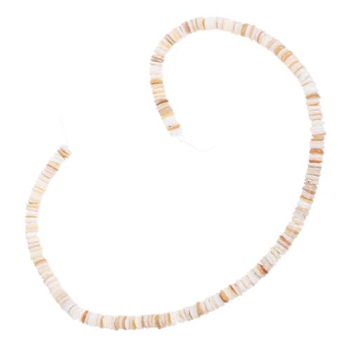 FONDOTIN 1 Rolle armband zubehör Schmuck Muschelperlen runde Abstandsperlen Muschelperlen für Schmuck flache runde Muschelperlen Halskette Muschelperlen Armband Muschelperlen Hülse von FONDOTIN