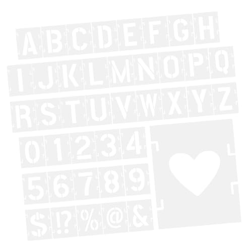 FONDOTIN 1 Satz Inkjet-Vorlage große Zahl Schablonen Wandschablonen zum Bemalen Buchstabenschablonen Alphabet kleine Schablonenbuchstaben Buchstaben- und Zahlenvorlagen das Haustier Weiß FONDOTIN 1 Satz Inkjet-Vorlage große Zahl Schablonen Wandschablonen zum Bemalen Buchstabenschablonen Alphabet kleine Schablonenbuchstaben Buchstaben- und Zahlenvorlagen das Haustier Weiß von FONDOTIN