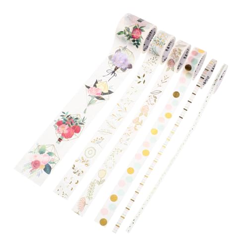 FONDOTIN 1 Schachtel Dekoratives Washi Tape mit Gilding Aufklebern Selbstklebend Vielseitig für DIY Scrapbooking Tagebuchgestaltung Jahreszeiten Motive Farbiges Klebeband für Kreative FONDOTIN 1 Schachtel Dekoratives Washi Tape mit Gilding Aufklebern Selbstklebend Vielseitig für DIY Scrapbooking Tagebuchgestaltung Jahreszeiten Motive Farbiges Klebeband für Kreative von FONDOTIN