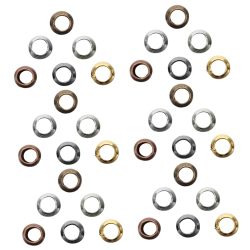 FONDOTIN 1 Schachtel Farbige Kupferbox mit Großen Lochperlen DIY Schmuckperlen Metall Abstandshalter Glänzende Bastelperlen für Armband und Halskettenherstellung Vielseitige Schmuckzubehör FONDOTIN 1 Schachtel Farbige Kupferbox mit Großen Lochperlen DIY Schmuckperlen Metall Abstandshalter Glänzende Bastelperlen für Armband und Halskettenherstellung Vielseitige Schmuckzubehör von FONDOTIN
