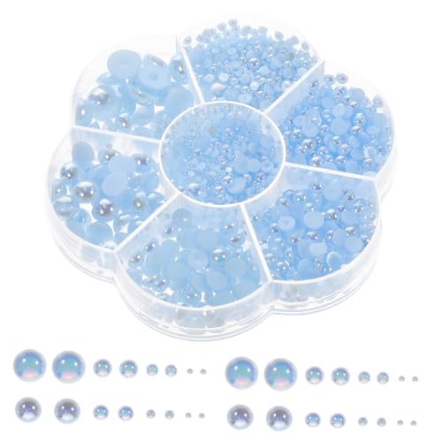 FONDOTIN 1 Schachtel Halbrunde Flache DIY perlen für Haarschmuck Nagel Dekoration Kleidung Basteln Selbstklebend Vielseitig Verwendbar für Hochzeit Geburtstag Alltag FONDOTIN 1 Schachtel Halbrunde Flache DIY perlen für Haarschmuck Nagel Dekoration Kleidung Basteln Selbstklebend Vielseitig Verwendbar für Hochzeit Geburtstag Alltag von FONDOTIN