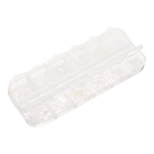 FONDOTIN 1 Schachtel Nagel Charms Fächer mit Schimmernden Perlen und Schmetterling motiven Nail Art Zubehör für DIY Nailart für Kreative Nageldesigns und Professionelle Anwendungen FONDOTIN 1 Schachtel Nagel Charms Fächer mit Schimmernden Perlen und Schmetterling motiven Nail Art Zubehör für DIY Nailart für Kreative Nageldesigns und Professionelle Anwendungen von FONDOTIN