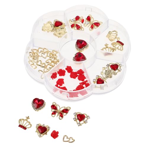 FONDOTIN 1 Schachtel Rhinestones für Nägel mit Herz Schmetterling Krone Charms Flache Nail Art Dekorationen für Valentinstag Hochzeit Geburtstag Funkelnde Nagelsteine für Mädchen FONDOTIN 1 Schachtel Rhinestones für Nägel mit Herz Schmetterling Krone Charms Flache Nail Art Dekorationen für Valentinstag Hochzeit Geburtstag Funkelnde Nagelsteine für Mädchen von FONDOTIN