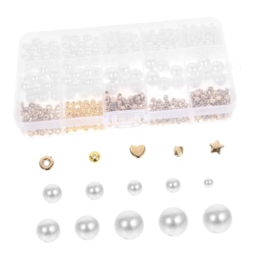 FONDOTIN 1 Schachtel Spacer Perlen für Schmuckherstellung DIY Bastelzubehör Box Stilvolle Ccb Zwischenperlen für Armbänder für Kreative und Persönliche Projekte von FONDOTIN