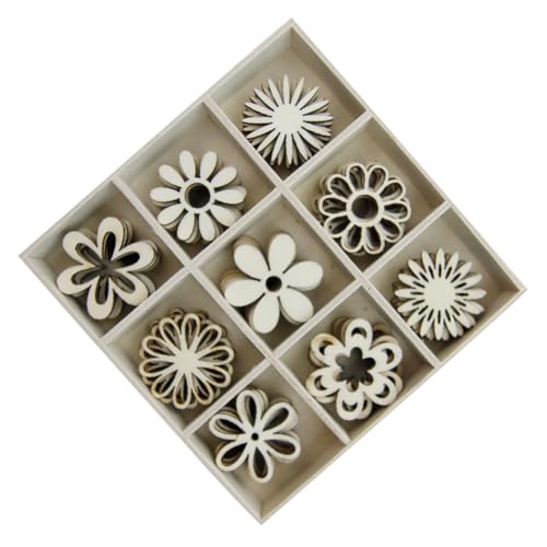 FONDOTIN 1 Schachtel Teiliges Holzscheiben mit Hohlem Blumenmuster Glatte Oberfläche Leichtes DIY Holzdekormaterial für Bastelprojekte Scrapbooking und Individuelle Holzkunst Naturbelassen FONDOTIN 1 Schachtel Teiliges Holzscheiben mit Hohlem Blumenmuster Glatte Oberfläche Leichtes DIY Holzdekormaterial für Bastelprojekte Scrapbooking und Individuelle Holzkunst Naturbelassen von FONDOTIN