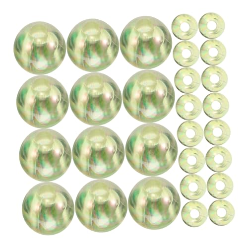 FONDOTIN 1 Set DIY Bastelperlen Irisierende Runde Perlen Lose Perlen DIY -schmuckzubehör DIY Perlen DIY Halskette Charms Armband Making Perlen von FONDOTIN