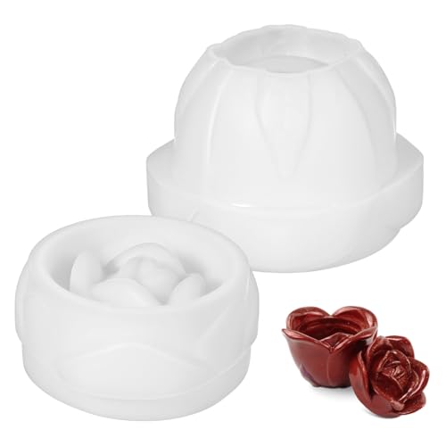 FONDOTIN 1 Set Kristall Epoxid Epoxidformen Behälter Vorratsglas Flaschenform Rosenformen Harzformen Epoxidharzform Silikonformen Für Epoxidharz Rosenglasformen Kieselgel Weiß von FONDOTIN
