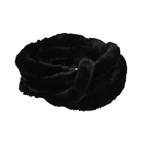 FONDOTIN 1 Stück Faux Fur Trim für Weihnachtsdekoration Kunstfellband Schwarz für DIY Projekte Weihnachtskostüme und Festliche Bastelarbeiten FONDOTIN 1 Stück Faux Fur Trim für Weihnachtsdekoration Kunstfellband Schwarz für DIY Projekte Weihnachtskostüme und Festliche Bastelarbeiten von FONDOTIN