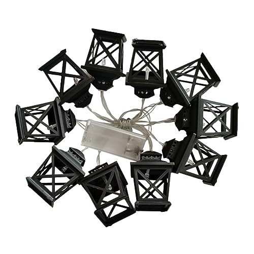 FONDOTIN 1 Stück Kreative LED Lichterkette im Retro Öllampendesign Lichter Metern für und Außendekoration Batteriebetrieben Batterien nicht Enthalten für Partys und Festliche Anlässe von FONDOTIN