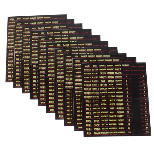FONDOTIN 10 Blatt Teiliges Elektrische Schaltschrank Aufkleber Selbstklebende Farbige Sicherungskasten Beschriftung Robuste Circuit Breaker Panel Etiketten für Einfache Identifikation und FONDOTIN 10 Blatt Teiliges Elektrische Schaltschrank Aufkleber Selbstklebende Farbige Sicherungskasten Beschriftung Robuste Circuit Breaker Panel Etiketten für Einfache Identifikation und von FONDOTIN