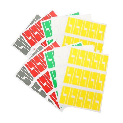 FONDOTIN 10 Blatt Teiliges Selbstklebende Bunte Kabelbeschriftung Kabelorganizer Aufkleber für Büro Netzwerkkabel Identifikation Reißfest Farbcodiert FONDOTIN 10 Blatt Teiliges Selbstklebende Bunte Kabelbeschriftung Kabelorganizer Aufkleber für Büro Netzwerkkabel Identifikation Reißfest Farbcodiert von FONDOTIN