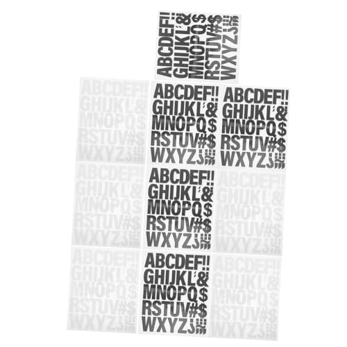 FONDOTIN 10 Blatt Thermalübertragungsbuchstabenaufkleber Transfers aufbügeln dekorative Patches Bügeln beim Schriftzug für T-Shirts Buchstabenpatches aufnähen Buchstabenaufkleber groß Vinyl von FONDOTIN