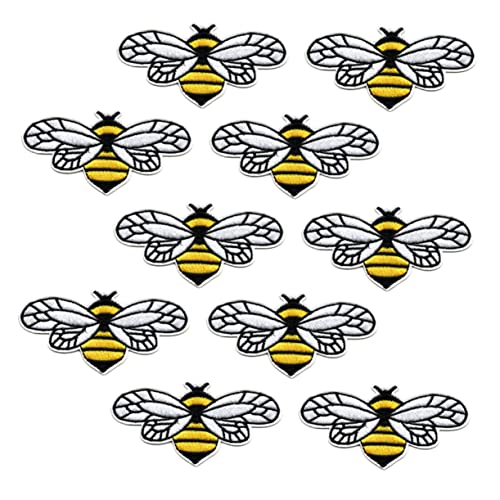 FONDOTIN 10 Stück Bienenstoffapplikationen Teiliges Niedliche DIY Kleidung Patches für Gestaltung zum Aufbügeln oder Nähen für Bekleidung Taschen und Kostüme von FONDOTIN