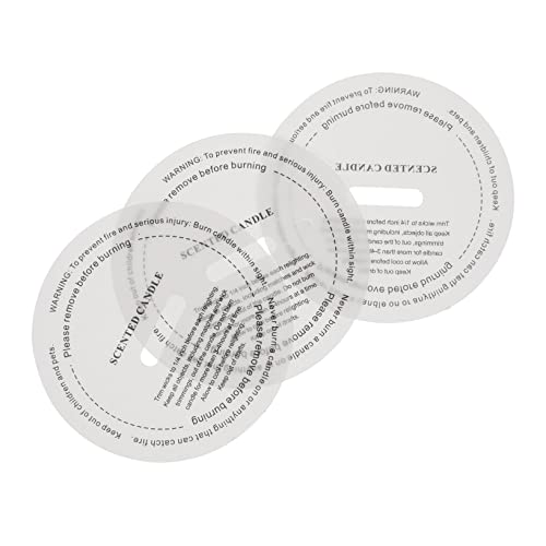 FONDOTIN 10 Stück DIY Handgemachte Kerzenetiketten Papier Aufkleber für Duftkerzen Hochwertige Selbstklebende Etiketten für Kreative von FONDOTIN