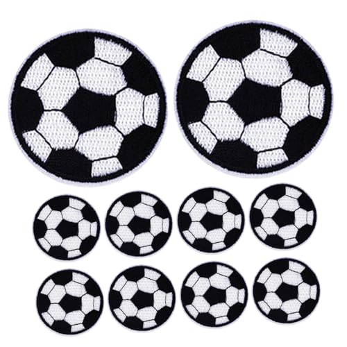 FONDOTIN 10 Stück Fußball Patches zum Aufbügeln Langlebige Stoffflicken für Kleidung Durchmesser für Shirts Jacken und Hosen Hochwertige Verarbeitung Leicht und Platzsparend FONDOTIN 10 Stück Fußball Patches zum Aufbügeln Langlebige Stoffflicken für Kleidung Durchmesser für Shirts Jacken und Hosen Hochwertige Verarbeitung Leicht und Platzsparend von FONDOTIN