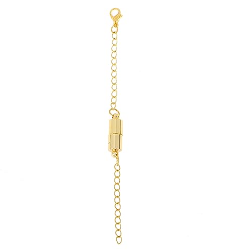 FONDOTIN 10 Stück Halskette Verlängerungen Magnetische Schmuckverbinder für Armbänder Einfaches Tragen und Anpassen von Schmuckstücken für Damen Gold von FONDOTIN
