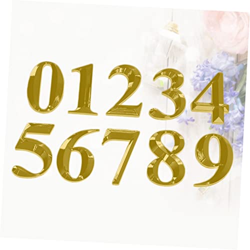 FONDOTIN 10 Stück Hausnummernschild Selbstklebend Modernes Design Goldfarbene Türnummern Aufkleber für Innenräume Lesbare Adressnummern Leichte und Klare Zahlenplaketten FONDOTIN 10 Stück Hausnummernschild Selbstklebend Modernes Design Goldfarbene Türnummern Aufkleber für Innenräume Lesbare Adressnummern Leichte und Klare Zahlenplaketten von FONDOTIN
