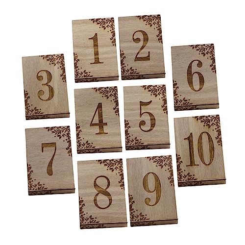 FONDOTIN 10 Stück Holz Tischnummern Rustikale Hochzeitsdekoration Präzise Geschnittene Tischnummern für Event und Feier Vintage Stil für Hochzeiten und Jubiläen FONDOTIN 10 Stück Holz Tischnummern Rustikale Hochzeitsdekoration Präzise Geschnittene Tischnummern für Event und Feier Vintage Stil für Hochzeiten und Jubiläen von FONDOTIN