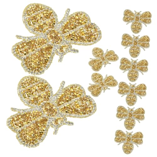 FONDOTIN 10 Stück Kleine Bienen strass patches mit Heißschmelzkleber Dekorative Kompakte Bügelflicken für Kleidung Schuhe Taschen DIY Reparatur Verschönerung FONDOTIN 10 Stück Kleine Bienen strass patches mit Heißschmelzkleber Dekorative Kompakte Bügelflicken für Kleidung Schuhe Taschen DIY Reparatur Verschönerung von FONDOTIN
