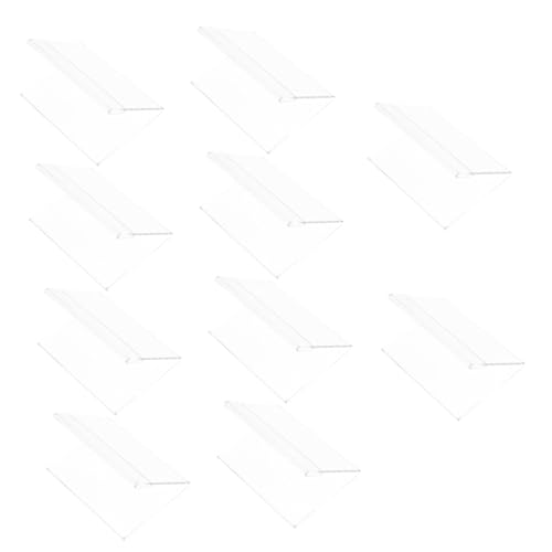 FONDOTIN 10 Stück Teiliges Acryl Namensschild Transparent Doppelseitig Vertikal Langlebig Klar für Konferenzen Meetings und Events Leichter Tischkartenhalter für Büro und Ausstellung von FONDOTIN