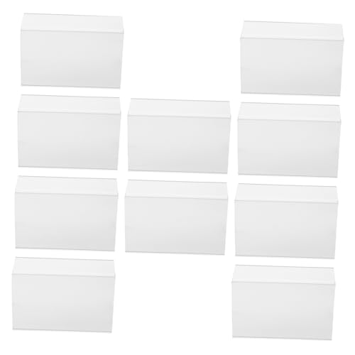 FONDOTIN 10 Stück Teiliges Acryl Preisschild Display mit Selbstklebender Rückseite Klare Förmige Schildhalter für Tisch Langlebig Bruchsicher Vielseitig Einsetzbar für Büro und Einzelhandel von FONDOTIN