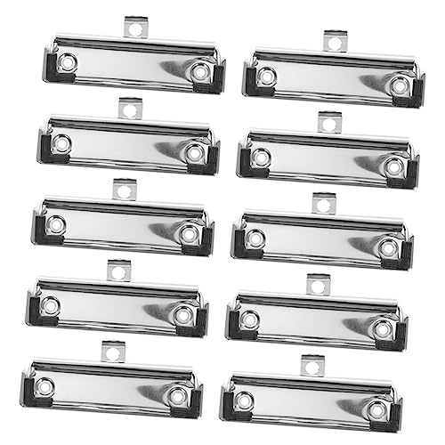 FONDOTIN 10 Stück Teiliges Clipboard Clip aus Metall mit Aufhängeloch Montierbare Klemmbretthalter für Büro und Schule Rutschfeste Gummifüße Stabile Dokumentenhalterung Vielseitig für FONDOTIN 10 Stück Teiliges Clipboard Clip aus Metall mit Aufhängeloch Montierbare Klemmbretthalter für Büro und Schule Rutschfeste Gummifüße Stabile Dokumentenhalterung Vielseitig für von FONDOTIN