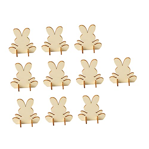 FONDOTIN 10 Stück Teiliges DIY Holzhasen Niedliche Osterdekoration Handbemalbare Holzfiguren Kreative Wohn und Party Deko Kinderfreundlich für Ostern und Heimdekoration FONDOTIN 10 Stück Teiliges DIY Holzhasen Niedliche Osterdekoration Handbemalbare Holzfiguren Kreative Wohn und Party Deko Kinderfreundlich für Ostern und Heimdekoration von FONDOTIN