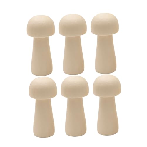 FONDOTIN 10 Stück Teiliges DIY Holzpilz Bastelset Natürliche Unlackierte Holzfiguren zum Bemalen für Kreative Handarbeit Holzspielzeug Jungen Mädchen FONDOTIN 10 Stück Teiliges DIY Holzpilz Bastelset Natürliche Unlackierte Holzfiguren zum Bemalen für Kreative Handarbeit Holzspielzeug Jungen Mädchen von FONDOTIN