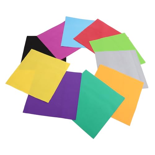 FONDOTIN 10 Stück Teiliges EVA Schaumstoffpapier Bunte Flexible Bastelplatten für Scrapbooking DIY Handwerk Blumenhintergrund und Geschenkdekoration Sheets von FONDOTIN
