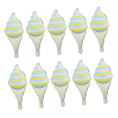 FONDOTIN 10 Stück Teiliges Eiscreme folienballons Mini Matte Blaue Eistüten Langlebige Partydeko für Geburtstage Shower Sicher und Auffällig für Festliche Anlässe und Kinderpartys FONDOTIN 10 Stück Teiliges Eiscreme folienballons Mini Matte Blaue Eistüten Langlebige Partydeko für Geburtstage Shower Sicher und Auffällig für Festliche Anlässe und Kinderpartys von FONDOTIN
