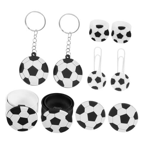 FONDOTIN 10 Stück Teiliges Fußball Party Zubehör Fußball Mitgebsel Schlüsselanhänger Pins Ringe Lesezeichen Bpa Frei Sicher für Geburtstagsfeier Jungen Mädchen FONDOTIN 10 Stück Teiliges Fußball Party Zubehör Fußball Mitgebsel Schlüsselanhänger Pins Ringe Lesezeichen Bpa Frei Sicher für Geburtstagsfeier Jungen Mädchen von FONDOTIN
