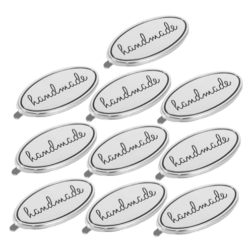 FONDOTIN 10 Stück Teiliges Handgefertigte Ovale Metall etiketten aus Zinklegierung mit Unterlegscheiben Langlebige Kleidungsetiketten zum Aufnähen für DIY Handwerk Jeans Taschen Schuhe FONDOTIN 10 Stück Teiliges Handgefertigte Ovale Metall etiketten aus Zinklegierung mit Unterlegscheiben Langlebige Kleidungsetiketten zum Aufnähen für DIY Handwerk Jeans Taschen Schuhe von FONDOTIN